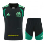 Mexico Black Sleeveless Training Vest +Shorts Set
