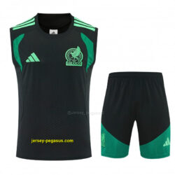 Mexico Black Sleeveless Training Vest +Shorts Set