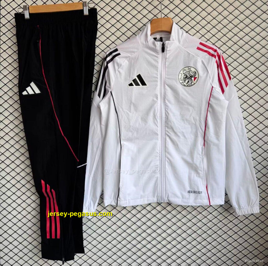 Mexico National Team White with Pink Full zipper Jacket Tracksuit+ long pants