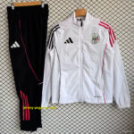 Mexico National Team White with Pink Full zipper Jacket Tracksuit+ long pants