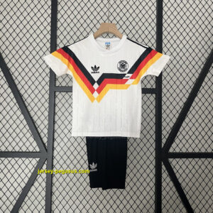 1990 Germany Home Retro Kids Kits World Cup Shirt Cheap Jerseys