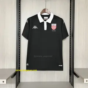 2025-26 AS Monaco 100th Anniversary Black Jersey