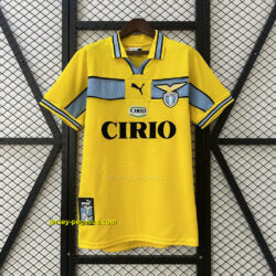 Lazio Yellow Retro Kit Vintage Shirt