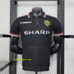 Manchester United Black Retro Kit Player Version Shirt