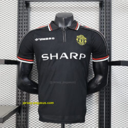 Manchester United Black Retro Kit Player Version Shirt