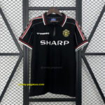 Manchester United Black Retro Kit Vintage Shirt