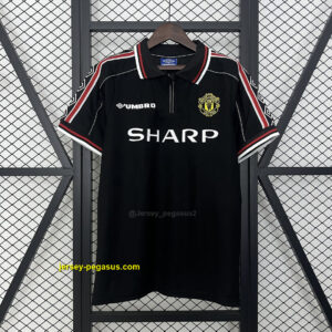 Manchester United Black Retro Kit Vintage Shirt