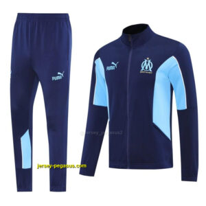 Olympique Marseille BlueNavy Full Zipper Jacket +Long Pants