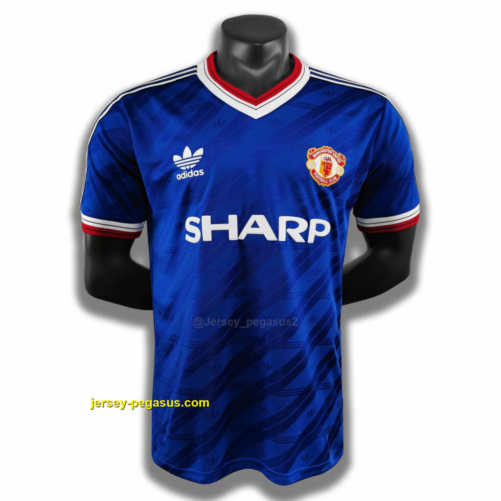 Manchester United away blue player version