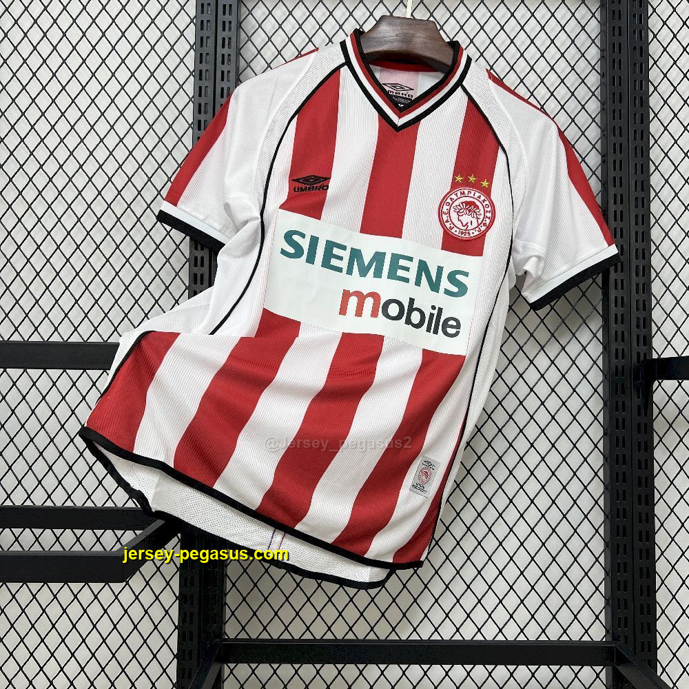Olympiacos Home Retro Kit Vintage Shirt