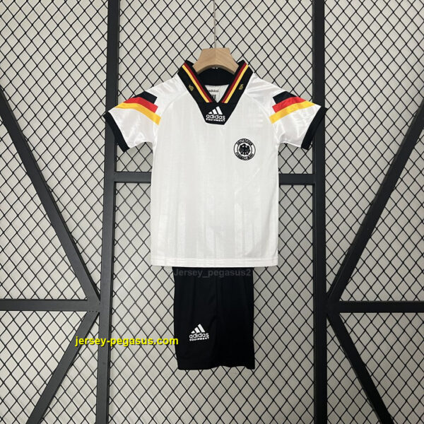 1992 Germany Home Retro Kids Kits Euro Cup Shirt Soccer Jerseys 1992 Germany Home Retro Kids Kits Euro Cup Shirt Soccer Jerseys