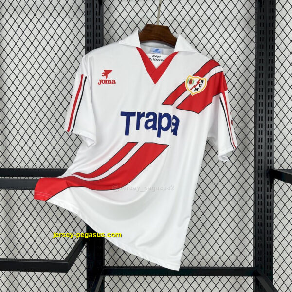 Rayo Vallecano Home Retro Kit Vintage Shirt