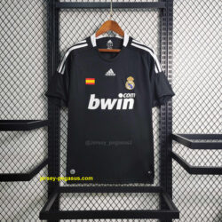 Real Madrid Retro Third Kit Vintage Black Shirt Soccer Jerseys