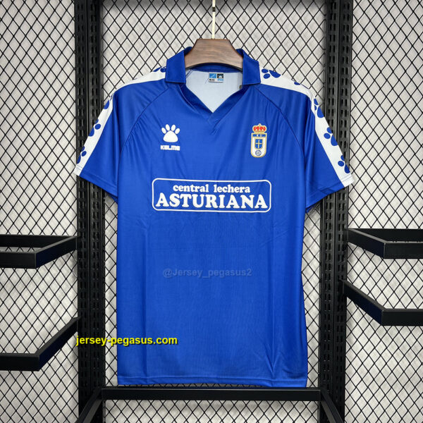 Real Oviedo Home Retro Kit Vintage Uniform
