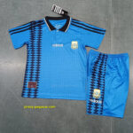 1994 Argentina Away Retro Kids Kit Soccer Jersey