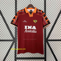 Roma Home Retro Kit Soccer Uniform