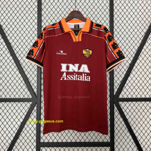 Roma Home Retro Kit Soccer Uniform