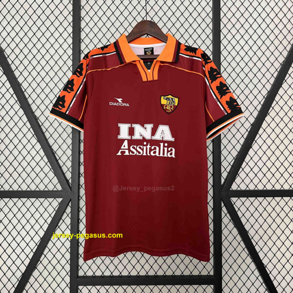 Roma Home Retro Kit Soccer Uniform
