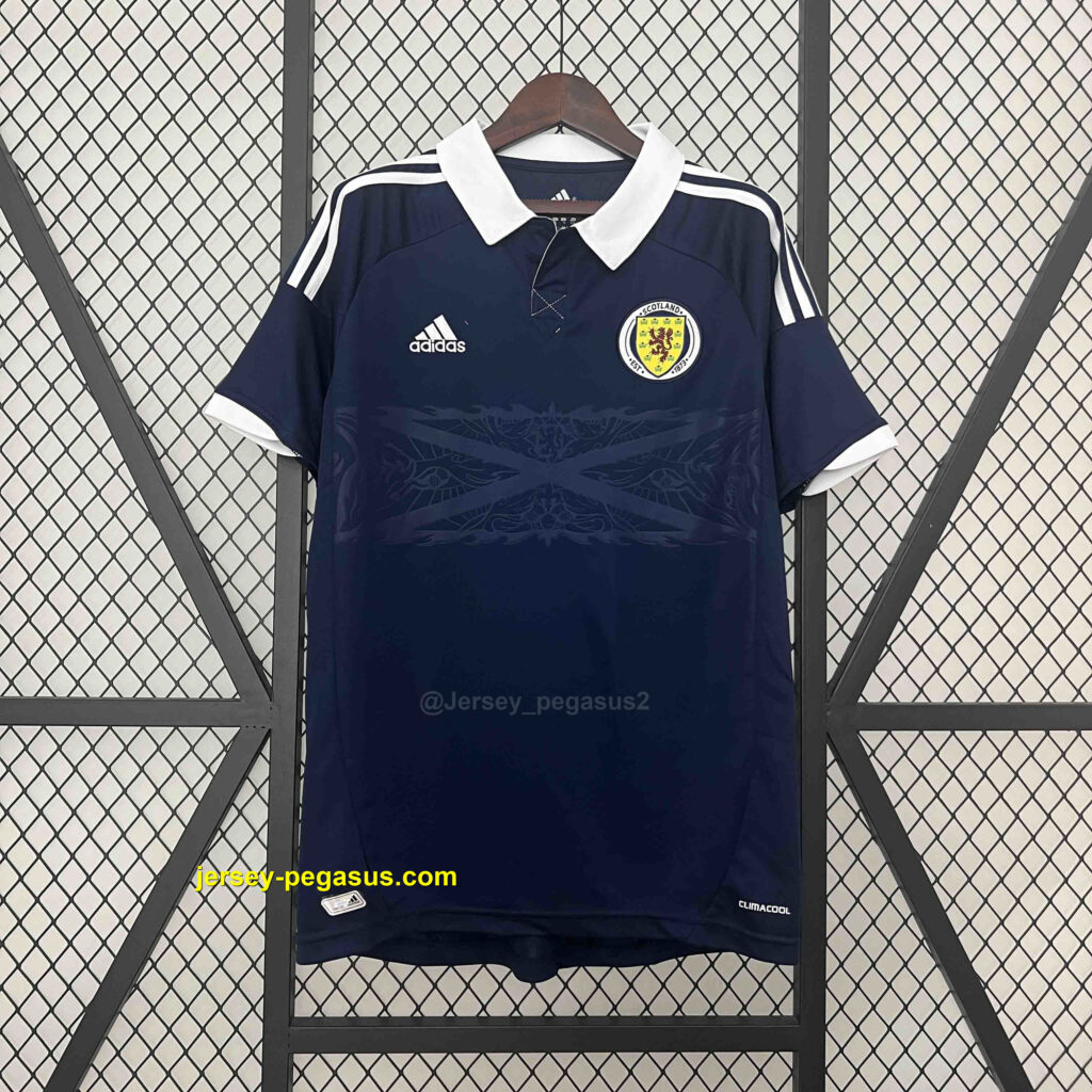Scotland Home Retro Kit Soccer Uniform