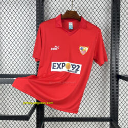 Sevilla Away Retro Kit Vintage T-Shirt Soccer
