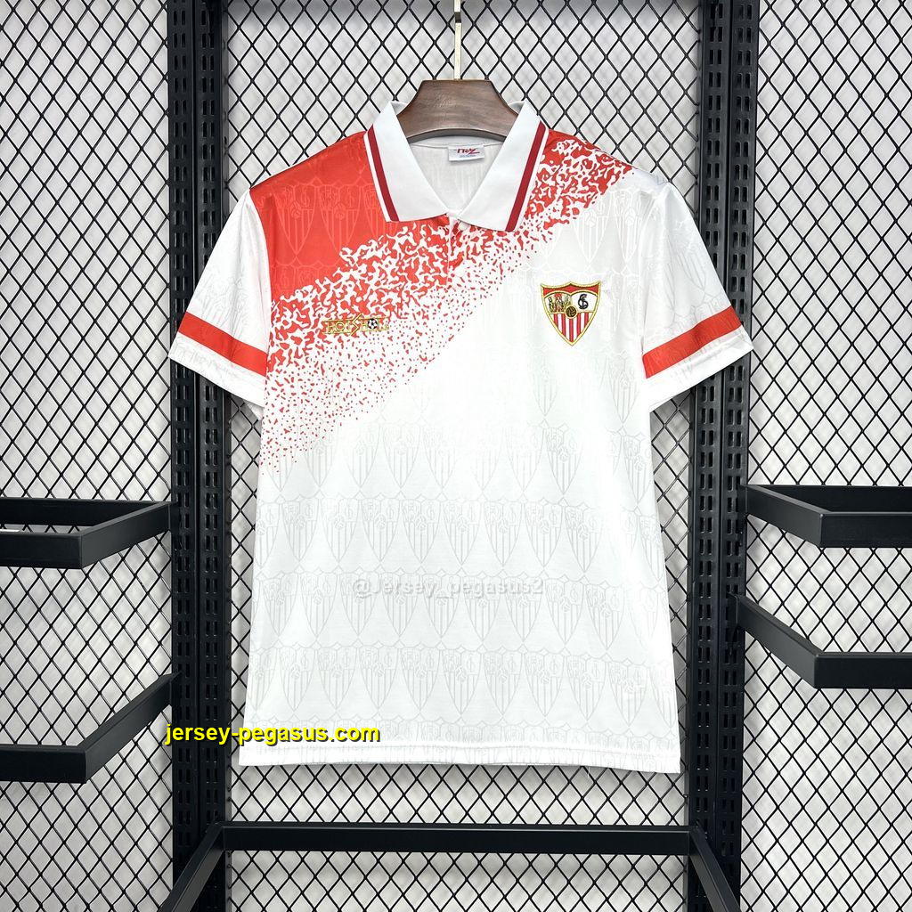 Sevilla Home Retro Kit Vintage Shirt Football