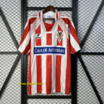 Sporting Gijon Home Retro Kit Vintage Shirt Soccer
