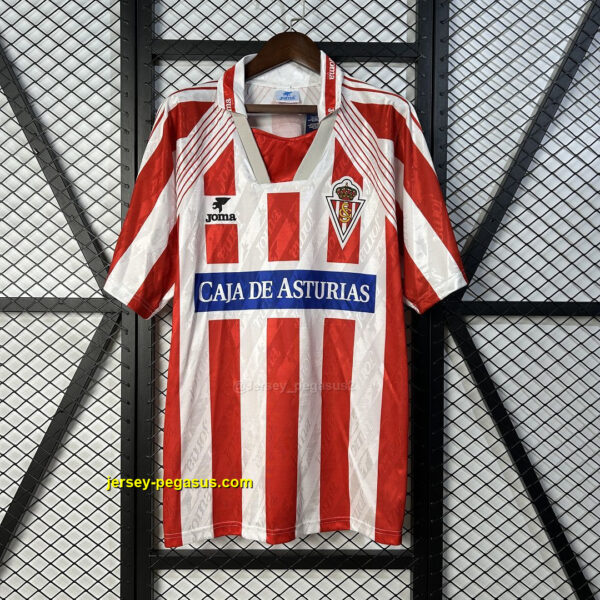 Sporting Gijon Home Retro Kit Vintage Shirt Soccer Sporting Gijon Home Retro Kit Vintage Shirt Soccer