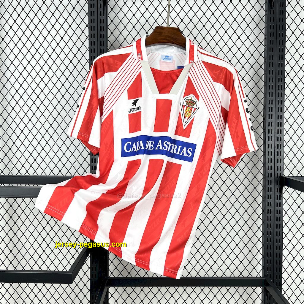 Sporting de Gijón Home Retro Kit Vintage Shirt