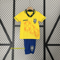 1994 Brazil Home Retro Kids Kits World Cup Shirt Soccer Jerseys