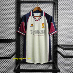 West Ham Iron Maiden Away Joint Board Retro Kit Vintage Shirt