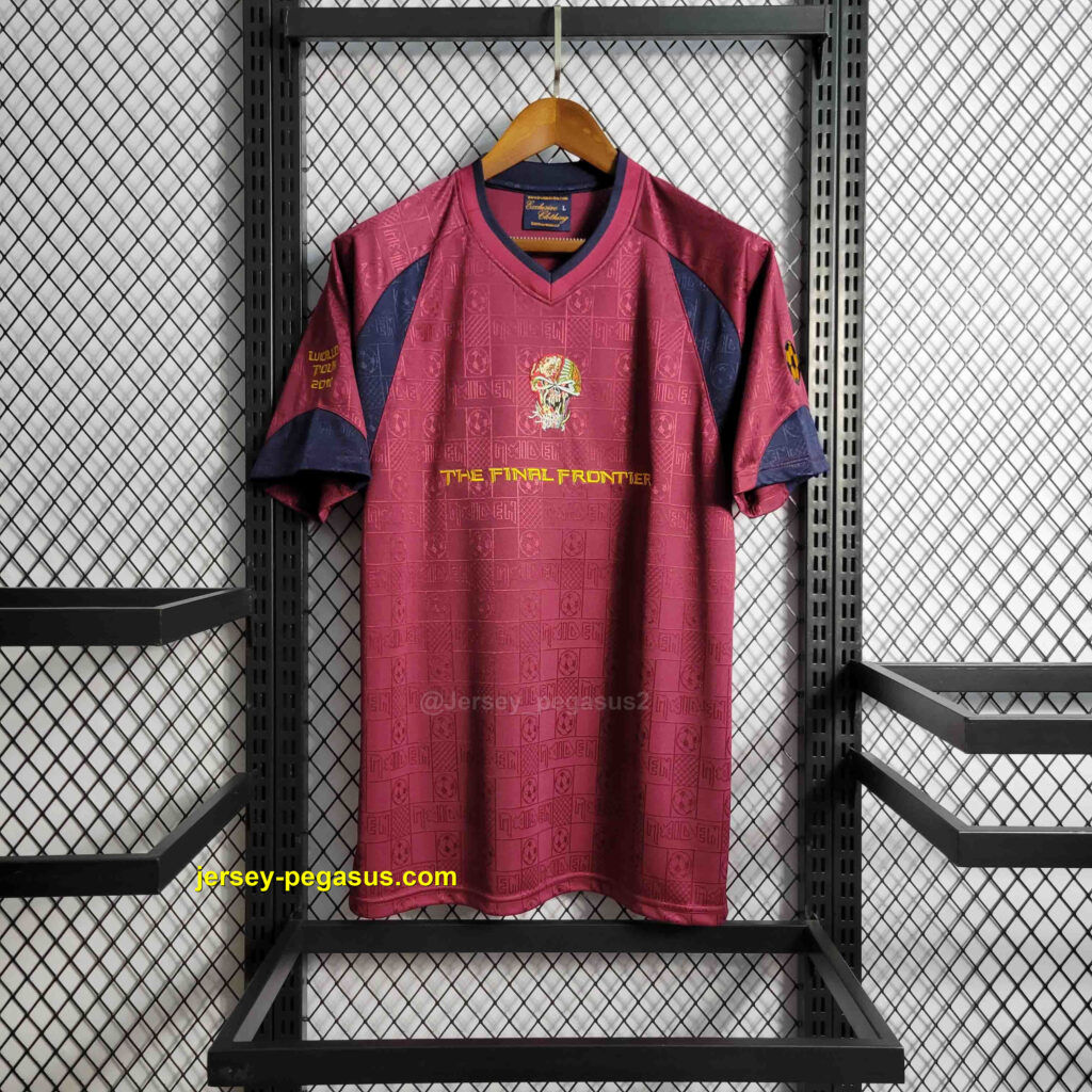 West Ham Iron Maiden Away Retro Kit Vintage Shirt Sport