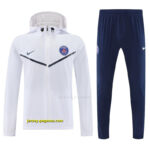 Paris White Full zipper Jacket Tracksuit+ long pants