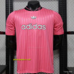 Player Version 2026 Adidas Originals Pink Stripe Retro Football Jersey