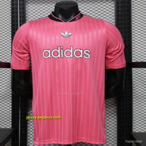 Player Version 2026 Adidas Originals Pink Stripe Retro Football Jersey