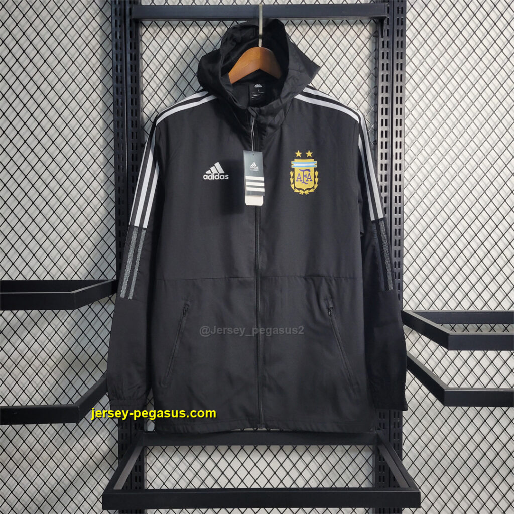 2022 Argentina Black Windbreaker