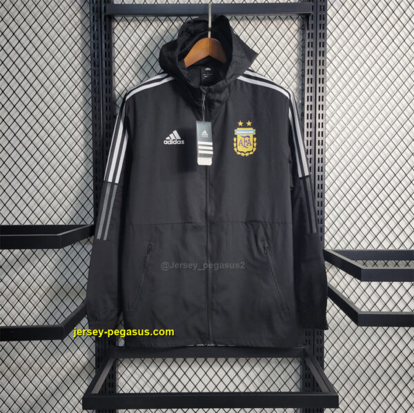 2022 Argentina Black Windbreaker