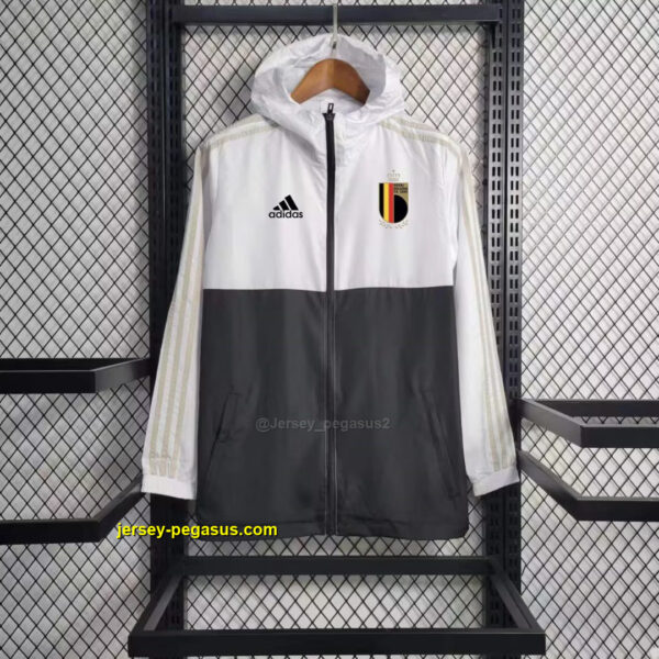 2023 Belgium Windbreaker black and white 2023 Belgium Windbreaker black and white