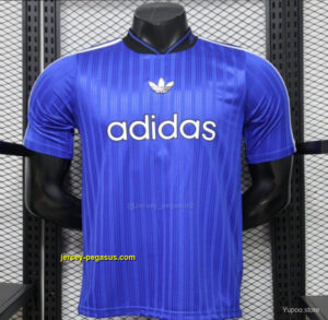 Player Version 2026 Adidas Originals Retro Style Royal Blue Stripe Football Jers