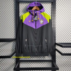 2023 Windbreaker Brazil black with purple and yellow