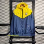 2023 Windbreaker Brazil royal blue and yellow