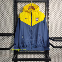 2023 Windbreaker Brazil royal blue and yellow