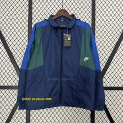 2024 New dark blue and green windbreaker