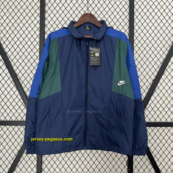 2024 New dark blue and green windbreaker 2024 New dark blue and green windbreaker