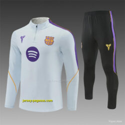 Player Version Barcelona Light GreyHalf Zipper Jacket+Long Pants