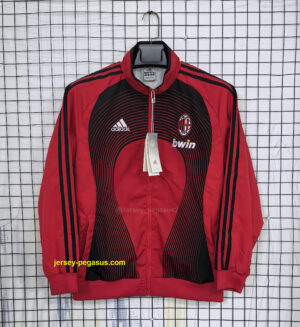 AC Milan Red Retro Windbreaker