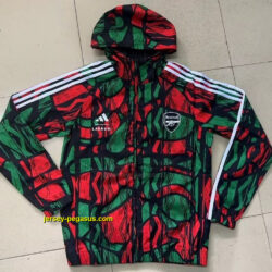 ASN red and green windbreaker