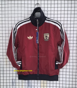 Arsenal Red Retro Windbreaker
