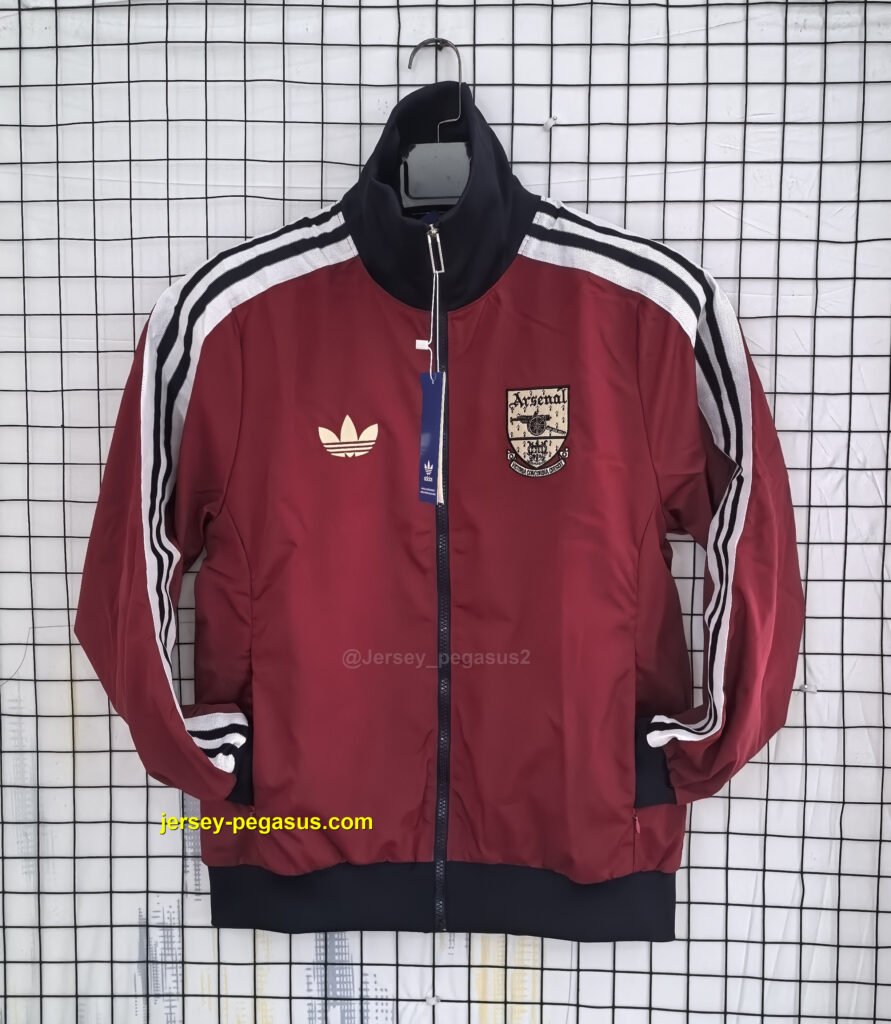 Arsenal Red Retro Windbreaker