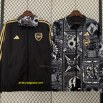 Arsenal black reversible Windbreaker