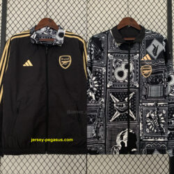 Arsenal black reversible Windbreaker